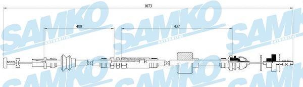 Samko C0455C Трос зчеплення C0455C: Купити в Україні - Добра ціна на EXIST.UA!