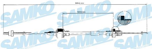 Samko C0128C Трос зчеплення C0128C: Купити в Україні - Добра ціна на EXIST.UA!