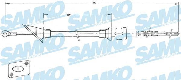Samko C0243C Трос зчеплення C0243C: Купити в Україні - Добра ціна на EXIST.UA!