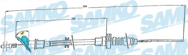 Samko C0066C Трос зчеплення C0066C: Купити в Україні - Добра ціна на EXIST.UA!