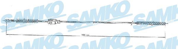 Samko C0548B Трос гальма стоянки C0548B: Купити в Україні - Добра ціна на EXIST.UA!