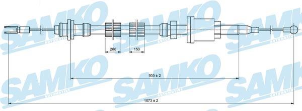 Samko C0250C Трос зчеплення C0250C: Купити в Україні - Добра ціна на EXIST.UA!
