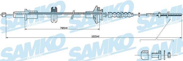 Samko C0253C Трос зчеплення C0253C: Купити в Україні - Добра ціна на EXIST.UA!