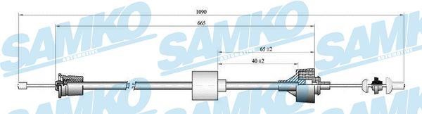 Samko C0191C Трос зчеплення C0191C: Купити в Україні - Добра ціна на EXIST.UA!