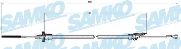 Samko C0564C Трос зчеплення C0564C: Купити в Україні - Добра ціна на EXIST.UA!