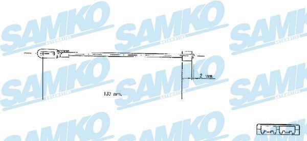 Samko C0578B Трос гальма стоянки C0578B: Купити в Україні - Добра ціна на EXIST.UA!