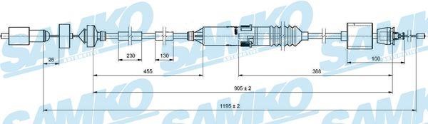 Samko C0200C Трос зчеплення C0200C: Купити в Україні - Добра ціна на EXIST.UA!