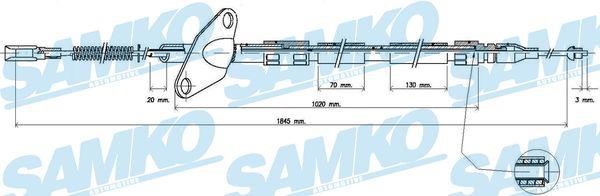 Samko C0412B Трос гальма стоянки C0412B: Купити в Україні - Добра ціна на EXIST.UA!