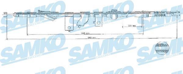 Samko C1576B Трос гальма стоянки C1576B: Купити в Україні - Добра ціна на EXIST.UA!