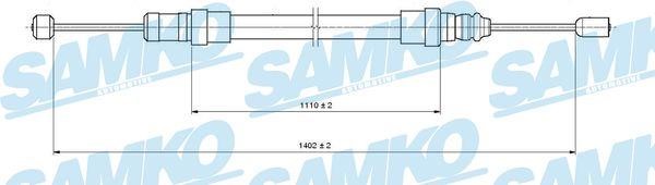 Samko C0997B Трос гальма стоянки C0997B: Купити в Україні - Добра ціна на EXIST.UA!