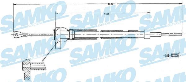 Samko C0900B Трос гальма стоянки C0900B: Купити в Україні - Добра ціна на EXIST.UA!