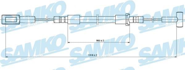 Samko C1316B Трос гальма стоянки C1316B: Купити в Україні - Добра ціна на EXIST.UA!