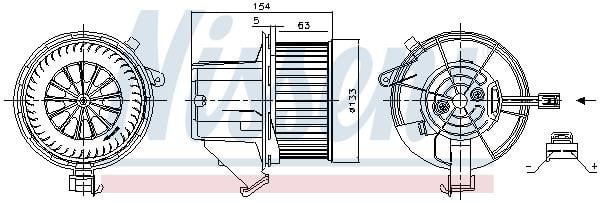 Вентилятор радіатора охолодження Nissens 87391