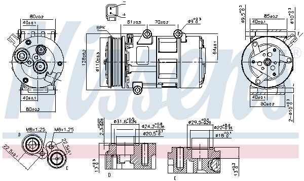 Компресор кондиціонера Nissens 89326