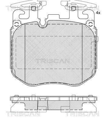Triscan 8110 11066 Гальмівні колодки, комплект 811011066: Купити в Україні - Добра ціна на EXIST.UA!