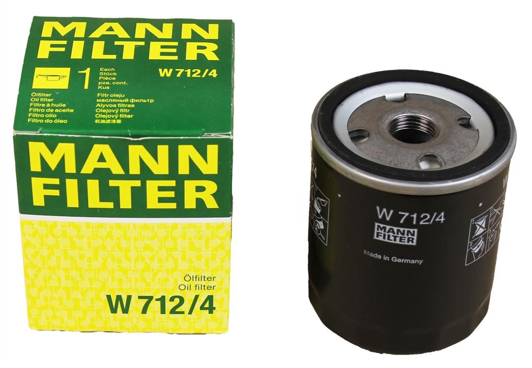 Фільтр масляний Mann-Filter W 712&#x2F;4