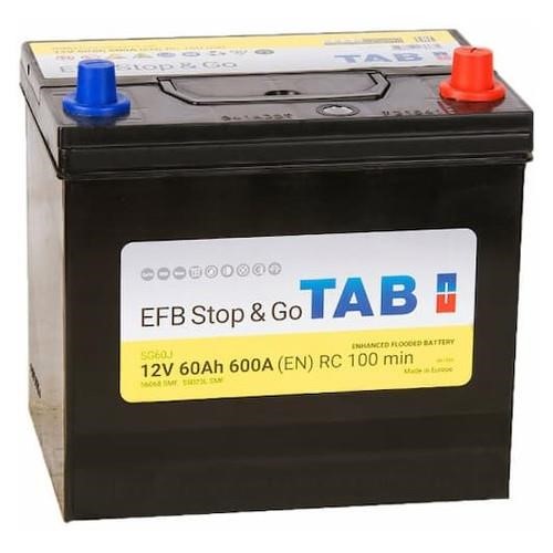 Акумулятор Tab Efb Stop-Go 12В 60Ач 600А(EN) R+ TAB 212860