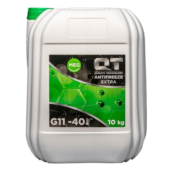 QT-oil QT5624010 Антифриз QT MEG EXTRA G11, зелений -40 ° C, 10 кг QT5624010: Купити в Україні - Добра ціна на EXIST.UA!