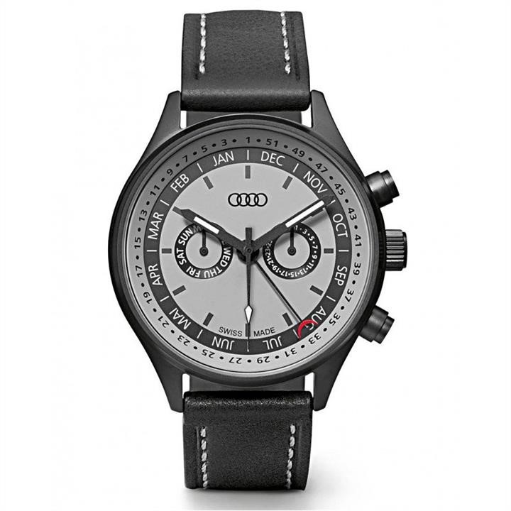 VAG 310 160 040 0 Наручний годинник унісекс Audi Watch with calendar week, grey/black 3101600400: Купити в Україні - Добра ціна на EXIST.UA!