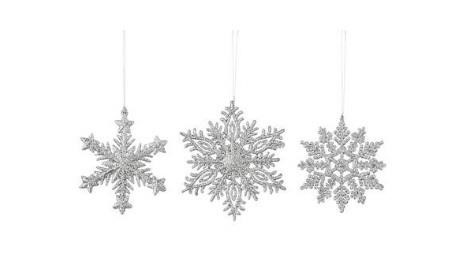 House of Seasons 8718861799095 Комплект прикраса декоративна "Сніжинка", срібна 3 шт 8718861799095: Купити в Україні - Добра ціна на EXIST.UA!