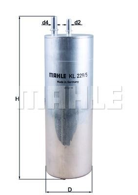 Mahle/Knecht KL 229/5 Фільтр палива KL2295: Купити в Україні - Добра ціна на EXIST.UA!