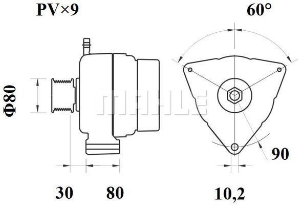 MG792 Mahle Original Генератор