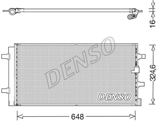 DENSO DCN02044 Радіатор кондиціонера (Конденсатор) DCN02044: Купити в Україні - Добра ціна на EXIST.UA!