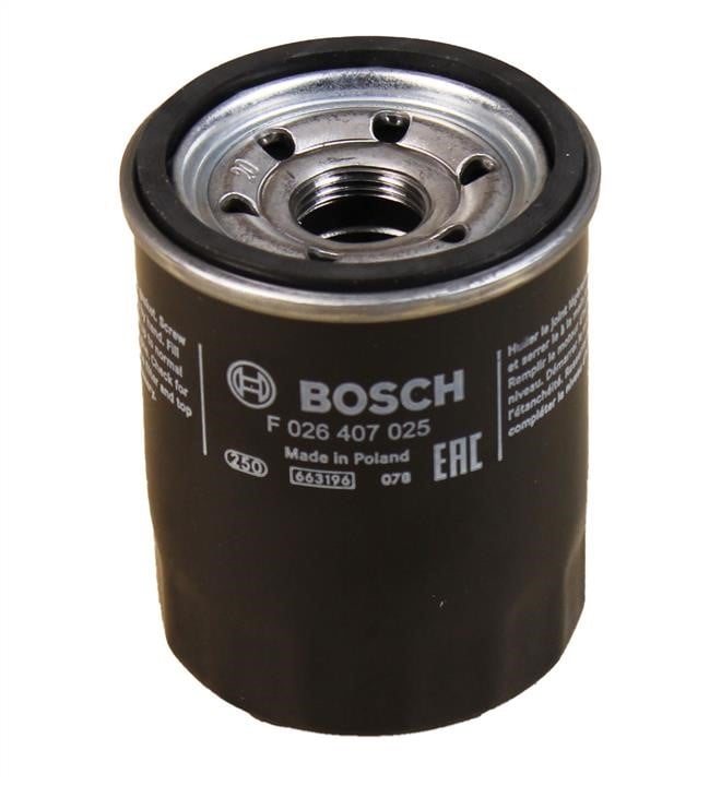 Bosch F 026 407 025 Фільтр масляний F026407025: Приваблива ціна - Купити в Україні на EXIST.UA!