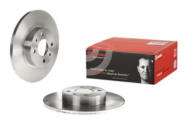 08508614 Brembo Тормозной диск передний невентилируемый