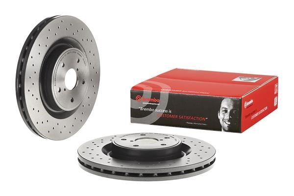09C82811 Brembo Тормозной диск вентилируемый с перфорацией
