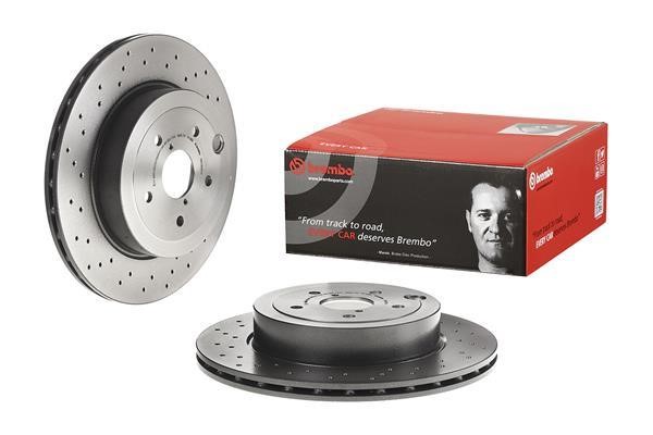 Тормозные диски Subaru WRX (Субару ВРХ): 09C82911 Brembo Тормозной диск вентилируемый с перфорацией