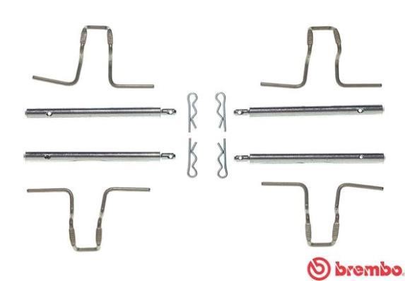 Комплект монтажный тормозных колодок Brembo A 02 278