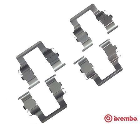 Комплект монтажный тормозных колодок Brembo A 02 201