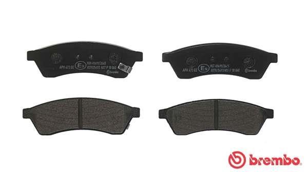 Тормозные колодки дисковые, комплект Brembo P 10 060