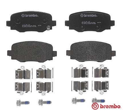 Тормозные колодки дисковые, комплект Brembo P 23 177