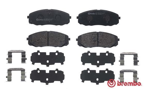 Тормозные колодки дисковые, комплект Brembo P 30 095