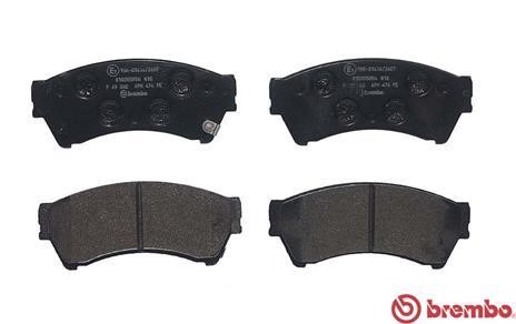 Тормозные колодки дисковые, комплект Brembo P 49 060