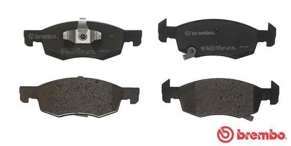Тормозные колодки дисковые, комплект Brembo P 59 084