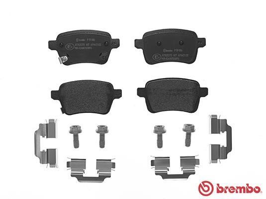 Тормозные колодки дисковые, комплект Brembo P 59 086