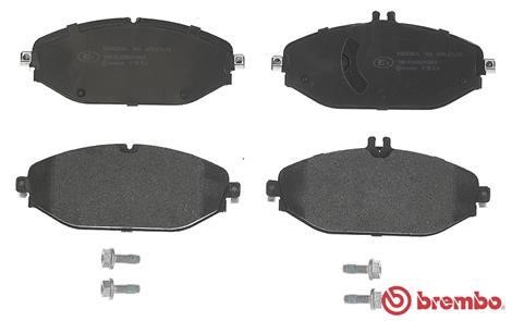 Тормозные колодки дисковые, комплект Brembo P 50 124