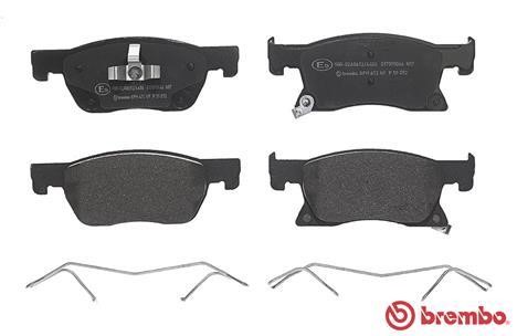 Тормозные колодки дисковые, комплект Brembo P 59 092
