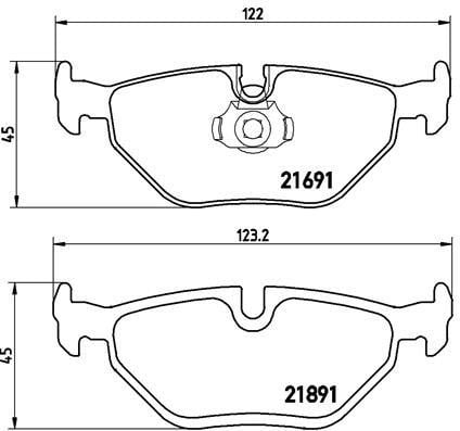 Купить Brembo P06023 – отличная цена на EXIST.UA!