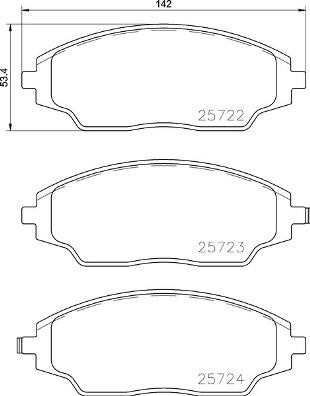 Brembo Тормозные колодки дисковые, комплект – цена 1866 UAH