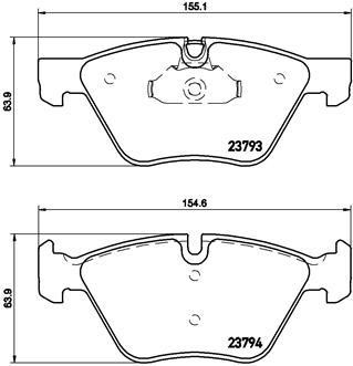 Тормозные колодки дисковые BREMBO XTRA, комплект Brembo P 06 057X