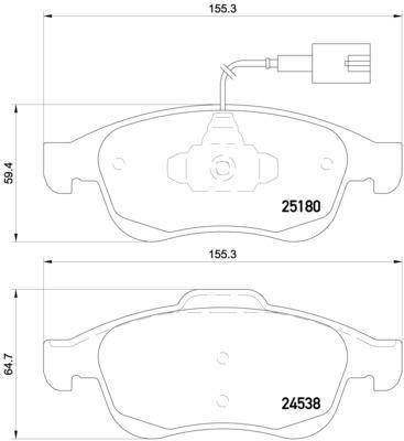 Тормозные колодки дисковые BREMBO XTRA, комплект Brembo P 23 148X