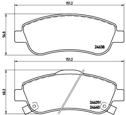 Купить Brembo P28045 – отличная цена на EXIST.UA!