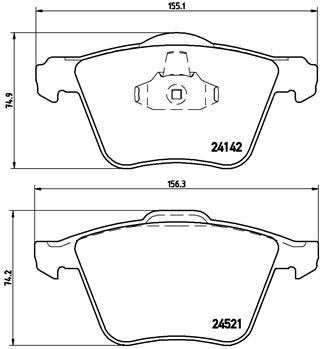 Купить Brembo P24077 – отличная цена на EXIST.UA!