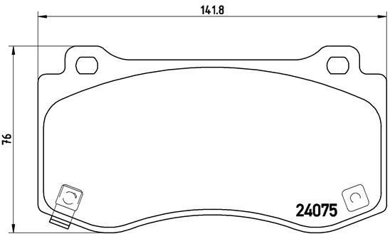 Купить Brembo P11023 – отличная цена на EXIST.UA!