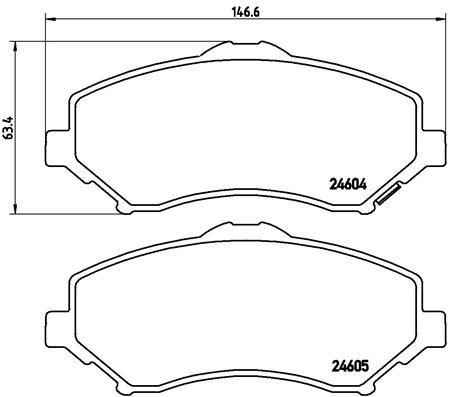 Купить Brembo P11025 – отличная цена на EXIST.UA!