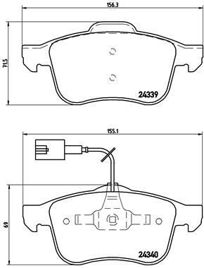 Купить Brembo P23103 – отличная цена на EXIST.UA!